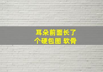 耳朵前面长了个硬包图 软骨